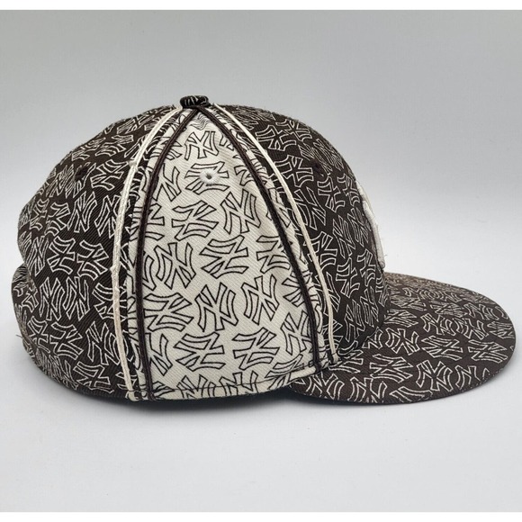 New Era 59Fifty New York Yankees All Over Print Fitted Hat Cap Size 7 3/4 Mens - Picture 6 of 13